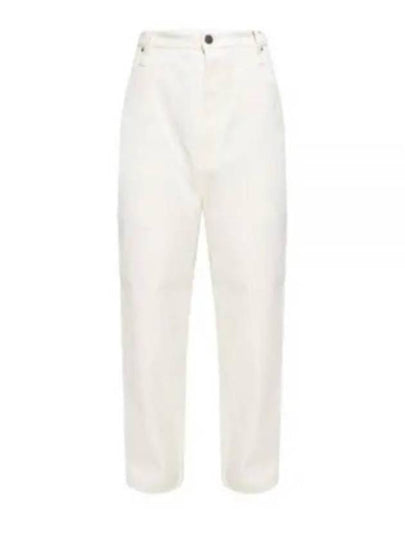 Cotton Straight Pants White - AMI - BALAAN 2