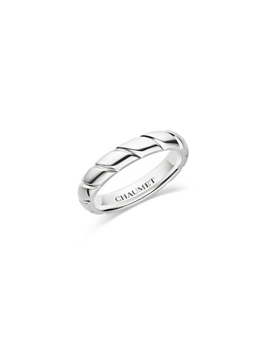 Torsade de Chaumet wedding bandplatinum 3 5mm 095903 - CHAUMET - BALAAN 1