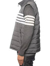 4 Bar Poly Twill Down Vest Grey - THOM BROWNE - BALAAN 6