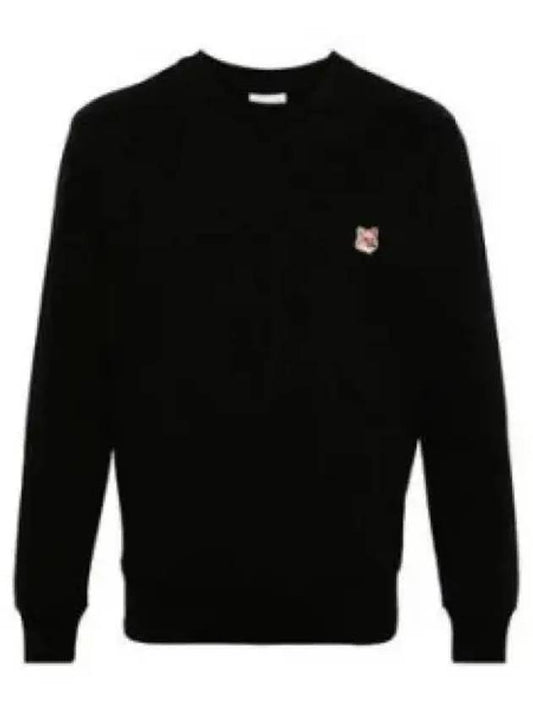 Fox Head Patch Regular Sweatshirt Black - MAISON KITSUNE - BALAAN 2