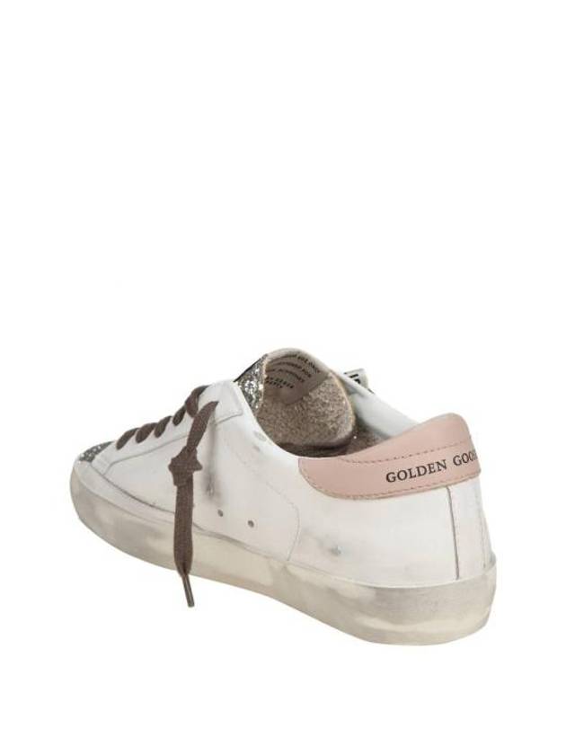 Platinum Glitter Toe Leather Low Top Sneakers White - GOLDEN GOOSE - BALAAN 5