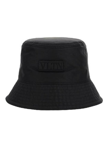 logo bucket hat black - VALENTINO - BALAAN.