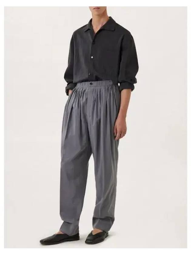 Men s Pleated Relaxed Fit Pants Trousers Aluminum Domestic Product GM0023033171036 - LEMAIRE - BALAAN 1