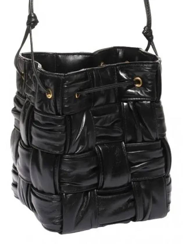 Pliss Intrecciato Cassette Bucket Bag Small Women s Shoulder - BOTTEGA VENETA - BALAAN 1