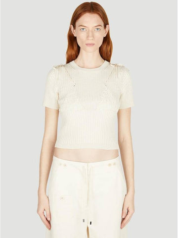 La Mayu Maille Bikini Knit Top Ivory - JACQUEMUS - BALAAN 1