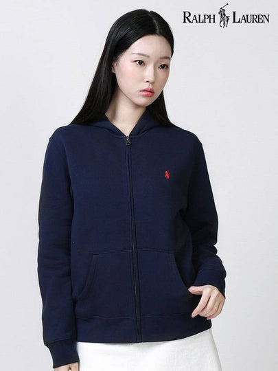 Kids Logo Knit Hooded Zip-Up Jacket Navy - POLO RALPH LAUREN - BALAAN 2