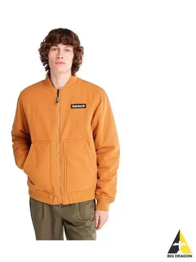 Utility Canvas Bomber Jacket Orange TB0A5VFNP471 - TIMBERLAND - BALAAN 1