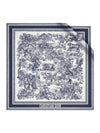 Toile de Jouy Sauvage 90 Square Scarf Ivory Navy - DIOR - BALAAN 1