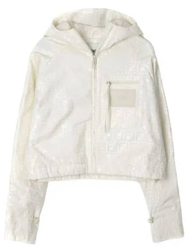 Cotton blend hooded jacket - FENDI - BALAAN 1