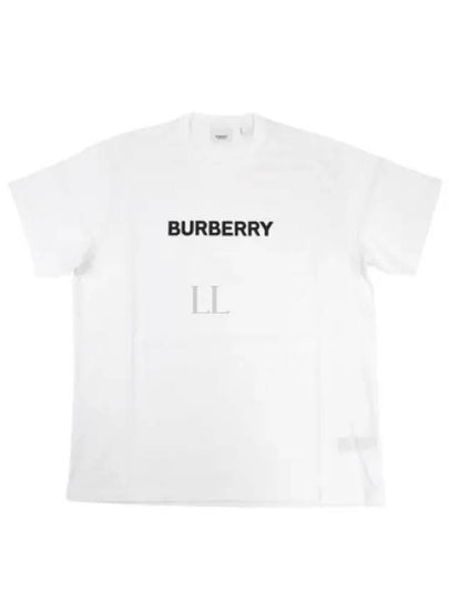 Logo Print Short Sleeve T-Shirt White - BURBERRY - BALAAN 2