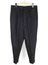 Cuffs Corduroy Straight Pants Black - AMI - BALAAN 2