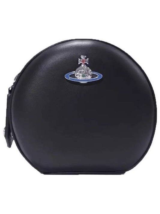 Logo Round Cross Bag Black - VIVIENNE WESTWOOD - BALAAN 2