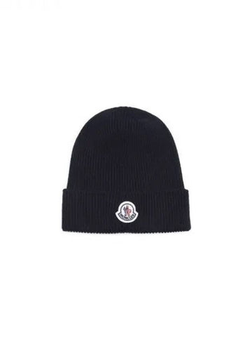 logo patch wool beanie - MONCLER - BALAAN 1