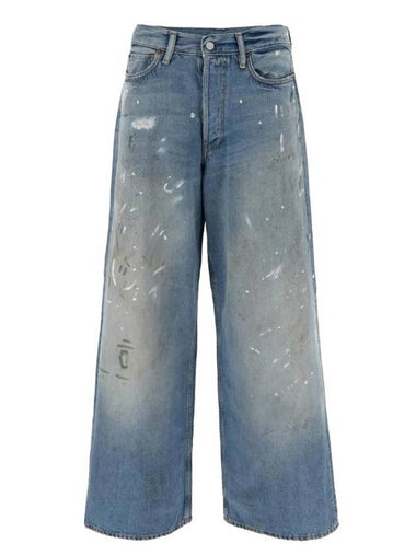 Denim Straight Jeans Blue - ACNE STUDIOS - BALAAN 1