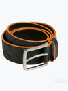 Men's Intrecciato Leather Belt Black - BOTTEGA VENETA - BALAAN 2