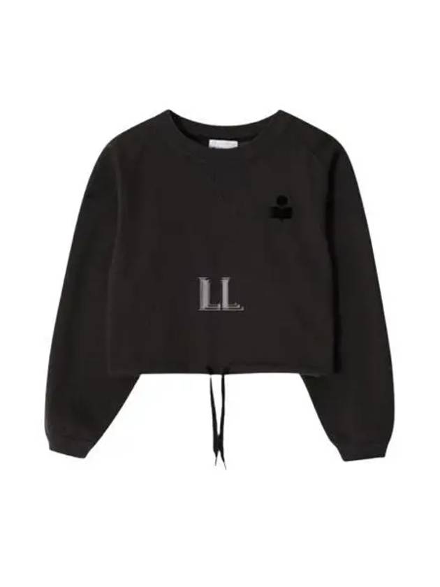 Margo Logo Crop Sweatshirt Faded Black - ISABEL MARANT - BALAAN 2