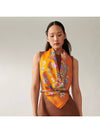 Planifleurs 90 Scarf Orange - HERMES - BALAAN 4