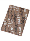 BB Monogram Print Card Wallet Brown - BALENCIAGA - BALAAN 6