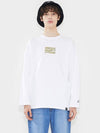 WAVE logo Long sleeve T shirts semi over fit White - AOX - BALAAN 5