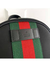 Web Stripe Canvas Backpack Black - GUCCI - BALAAN 4