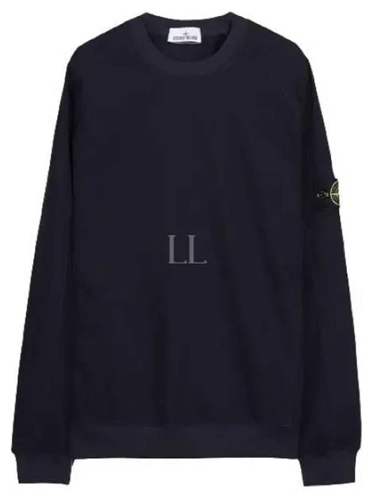 Crewneck Stretch Nylon Badge Sweatshirt Navy - STONE ISLAND - BALAAN 2