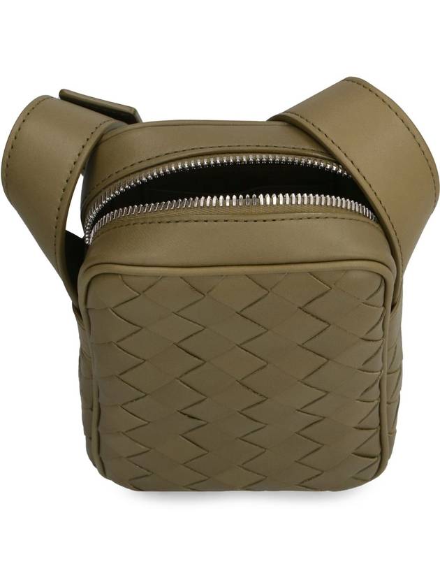 Intrecciato Rectangle Mini Cross Bag Mud - BOTTEGA VENETA - BALAAN 7