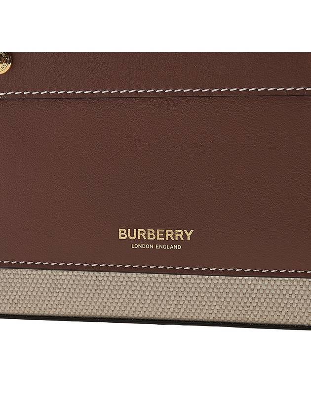 Pocket Logo Canvas Cross Bag Brown - BURBERRY - BALAAN 8