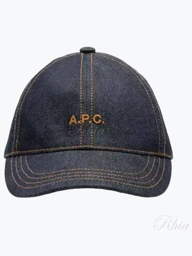 Logo Stitch Denim Ball Cap - A.P.C. - BALAAN 2