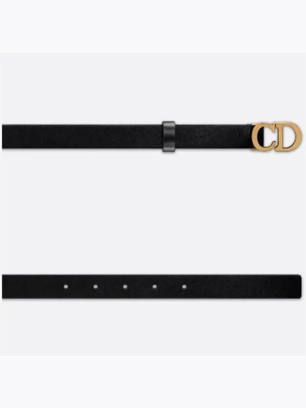 Saddle 20mm Ultrasmooth Calfskin Leather Belt Black - DIOR - BALAAN 5