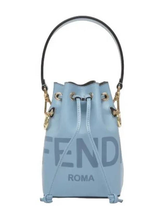 Mini Montresor Bucket Bag Light Blue Tote Handbag - FENDI - BALAAN 1