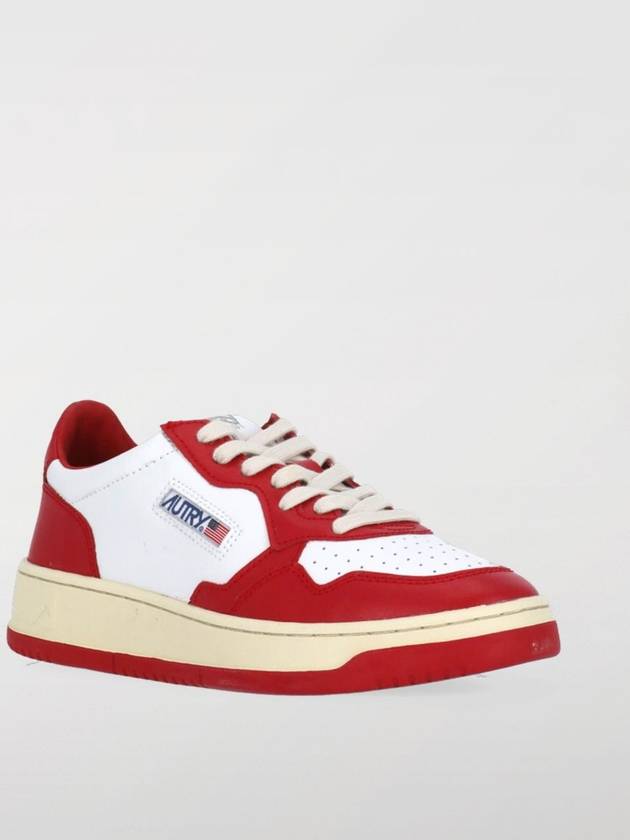 Women's Medalist Bi-Color Low-Top Sneakers Red - AUTRY - BALAAN 3