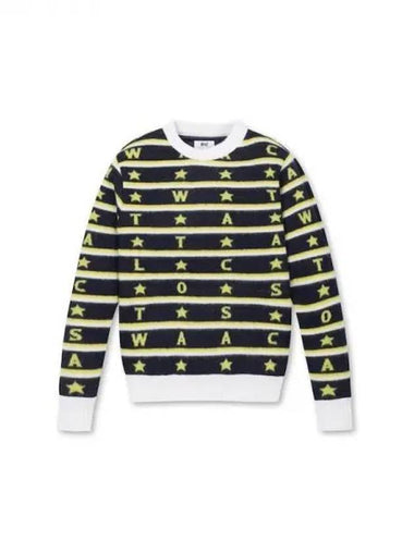 Golf Women s Star Stripe Striped Knit SweaterWWWAW24801NYD Domestic Product GQ0Z24100814688 - WAAC - BALAAN 1