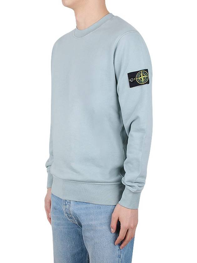 Wappen Patch Crew Neck Sweatshirt Dusty Mint - STONE ISLAND - BALAAN 4