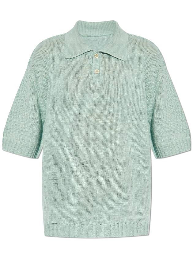 Maison Margiela Knit Polo, Women's, Green - MAISON MARGIELA - BALAAN 1