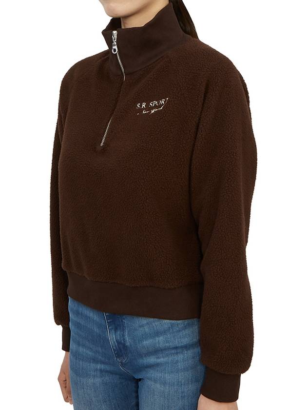 Embroider Logo Sweatshirt Brown - SPORTY & RICH - BALAAN 5