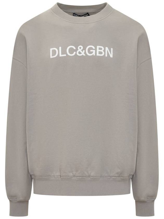 logo print round neck sweatshirt G9AQVTG7M8G - DOLCE&GABBANA - BALAAN 2