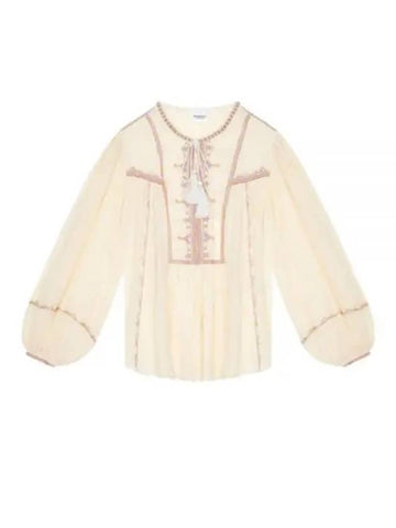 SILEKI A HT0371FA B1J15E 23SU Rekia Cotton Shirt - ISABEL MARANT - BALAAN 1