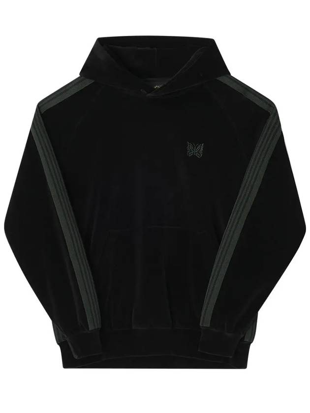 Velour Track Hoodie Black - NEEDLES - BALAAN 6