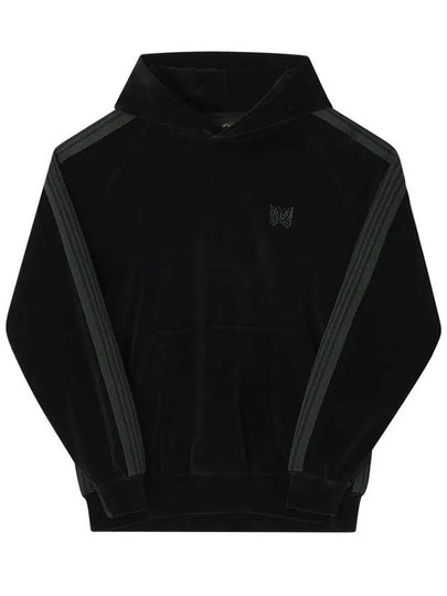 Velour Track Hoodie Black - NEEDLES - BALAAN 2