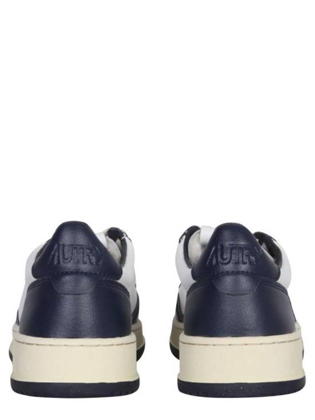 Medalist Navy Tab Low Top Sneakers White Navy - AUTRY - BALAAN 3