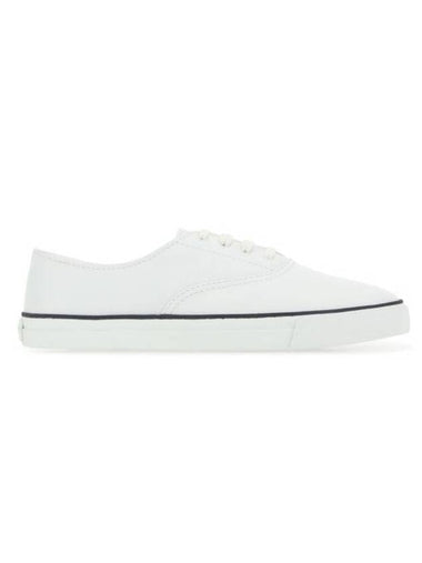 Tandem Leather Low Top Sneakers White - SAINT LAURENT - BALAAN 1