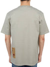 Men's Logo Patch Back Short Sleeve T-Shirt Grey - TEN C - BALAAN 5