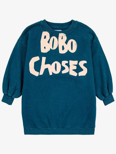 Kids Capsule Long Sweatshirt Blue - BOBO CHOSES - BALAAN 2