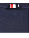 Cotton Oversized Pocket Short Sleeve T-Shirt Navy - THOM BROWNE - BALAAN 6