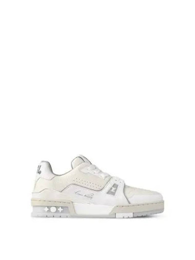 LV Trainer Low Top Sneakers White - LOUIS VUITTON - BALAAN 1