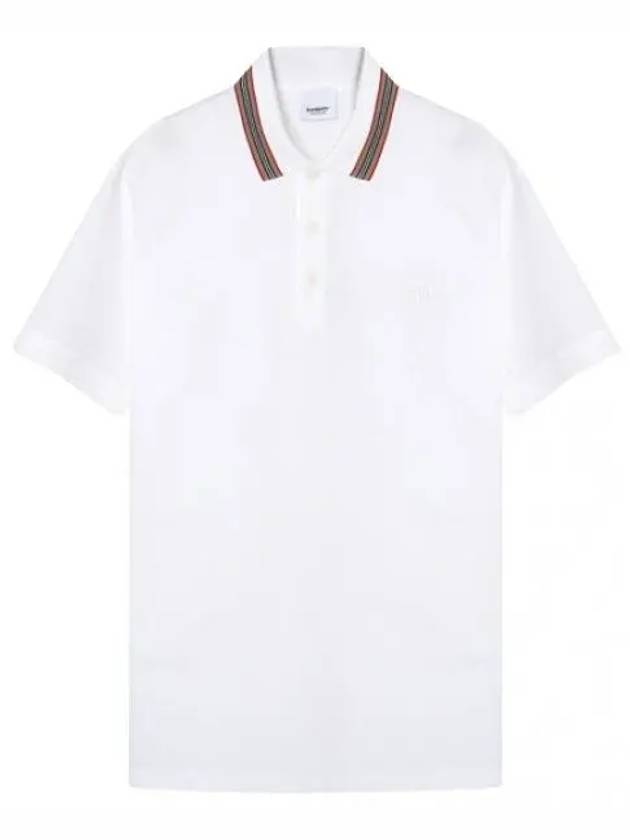 Icon Stripe Collar Cotton Pique Polo Shirt Men s - BURBERRY - BALAAN 1