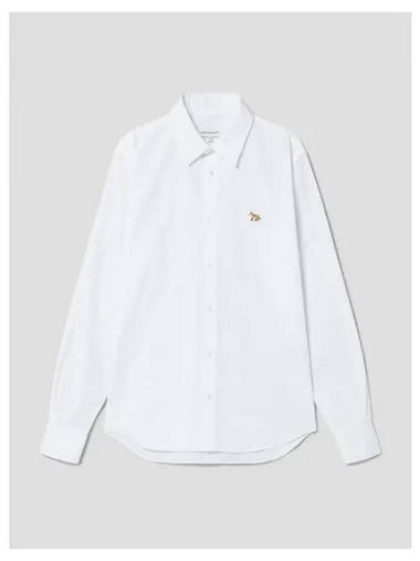 Men s Classic Shirt Blouse Southern Fox Patch Cotton Poplin White Domestic Product GM0023080320421 - MAISON KITSUNE - BALAAN 1