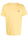 Fox Head Patch Classic Short Sleeve T-Shirt Yellow - MAISON KITSUNE - BALAAN 2