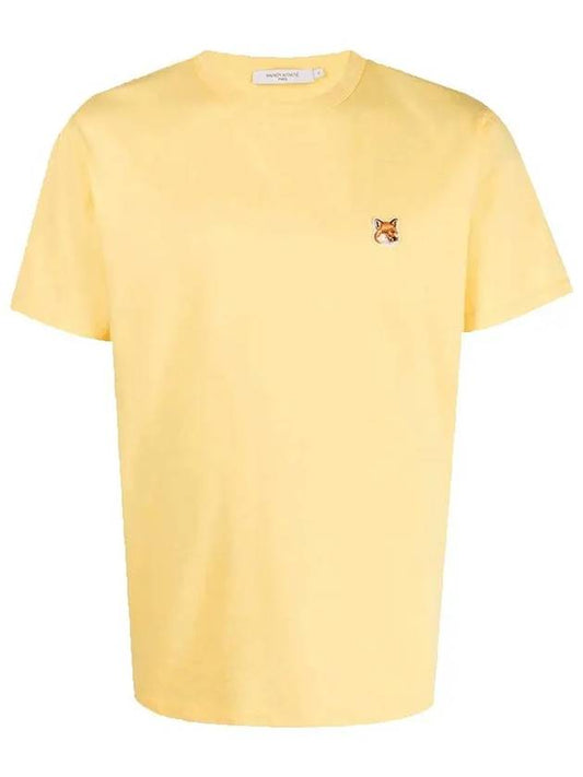 Fox Head Patch Classic Short Sleeve T-Shirt Yellow - MAISON KITSUNE - BALAAN 2