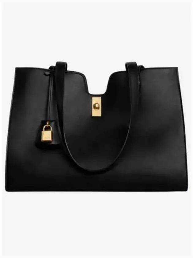 Cabas 16 Smooth Calfskin Tote Bag Black - CELINE - BALAAN 2